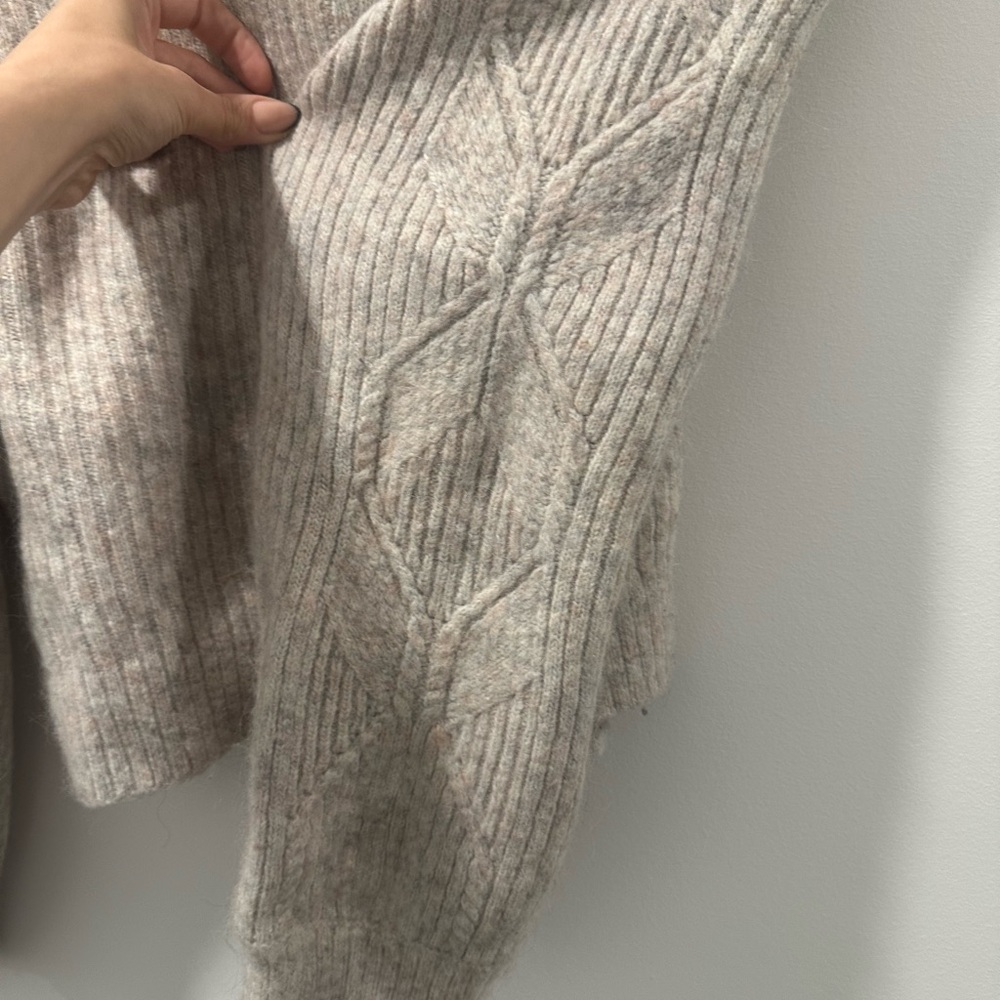 & Other Stories Beige Cardigan Sweater - Picture 4 of 5
